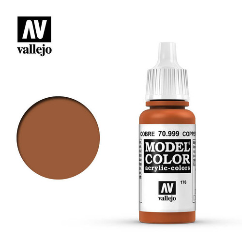 VJ70999 Vallejo Paint 17ml Bottle Copper Model Color MMD Squadron
