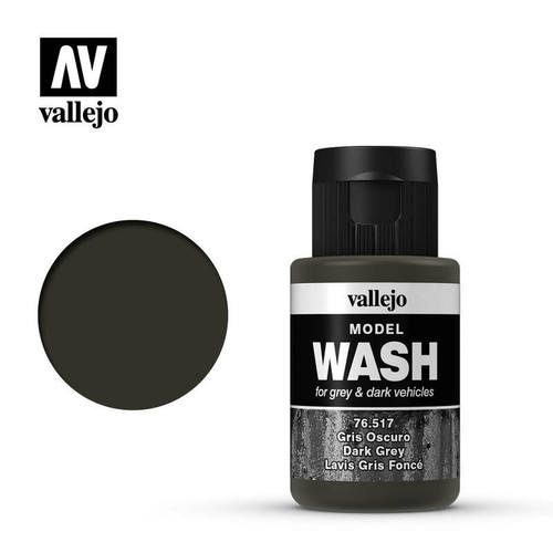 VJ76517 Vallejo Paint 35ml Bottle Dark Grey Model Wash MMD Squadron