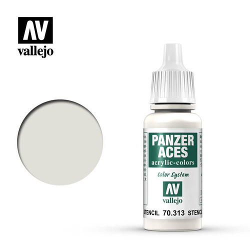 VJ70313 Vallejo Paint 17ml Bottle Stencil Panzer Aces MMD Squadron