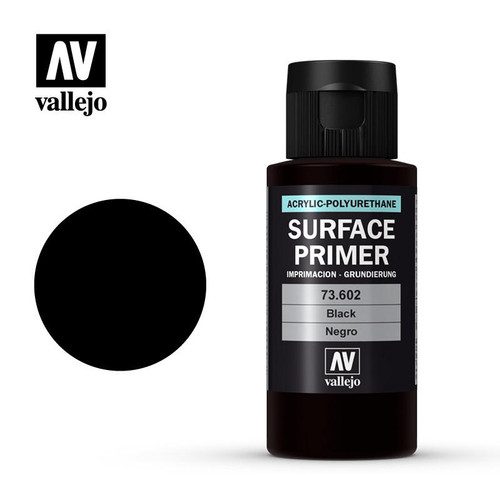 VJ73602 Vallejo Paint 60ml Bottle Black Surface Primer MMD Squadron