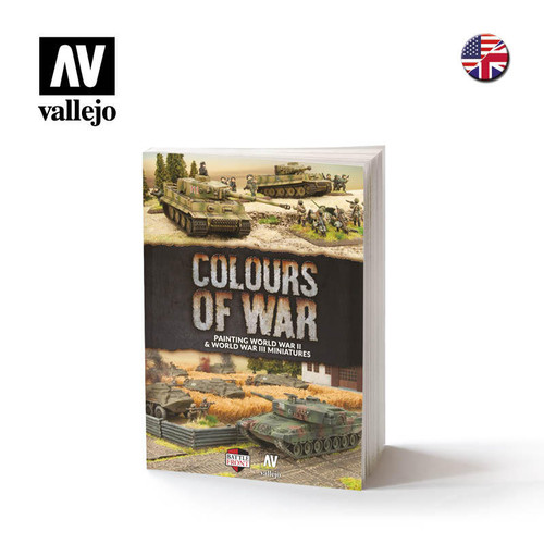 VJ75013 Vallejo Colours of War Painting WWII and WWIII Miniatures Wargames Book MMD Squadron