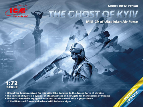 ICM72140 1/72 ICM The Ghost of Kyiv MIG-29 Ukrainian Air Force MMD Squadron