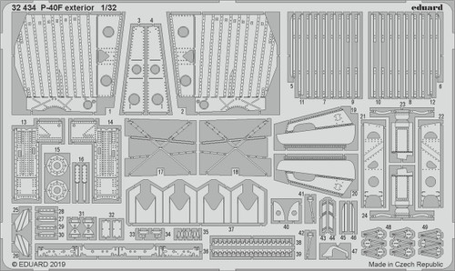 EDU32434 1/32 Eduard P-40F Exterior for Trumpeter MMD Squadron