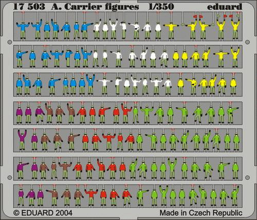 EDU17503 1/350 Eduard Aircraft Carrier Figures (Pre-Painted) 17503 MMD Squadron