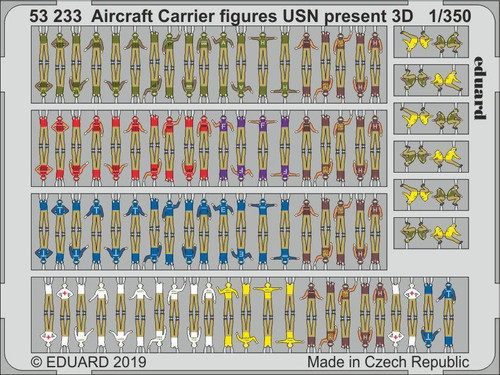 EDU53233 1/350 Eduard USN Present Aircraft Carrier Figures (Pre-Painted) 53233 MMD Squadron