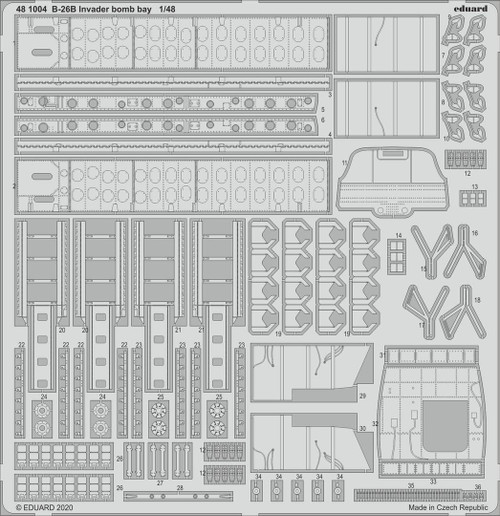 EDU481004 1/48 Eduard B26B Invader Bomb Bay for ICM MMD Squadron