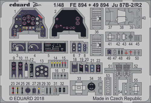 EDU49894 1/48 Eduard Ju87B2/R2 for AIR (Pre-Painted) 49894 MMD Squadron