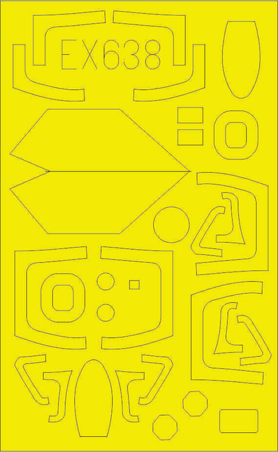 EDUEX638 1/48 Eduard Mask MiG21PFM TFace for EDU EX638 MMD Squadron