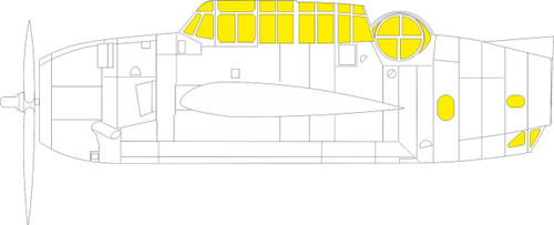 EDUEX820 1/48 Eduard Mask TBF1C TFace for ACY EX820 MMD Squadron