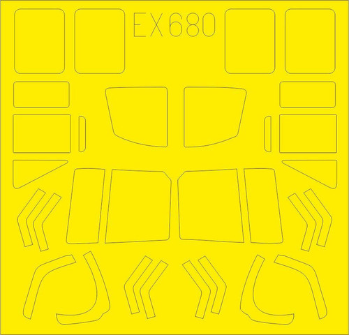 EDUEX680 1/48 Eduard Mask UH1N for KTY EX680 MMD Squadron