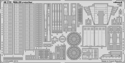 EDU48772 1/48 Eduard MiG29 Exterior for LNR 48772 MMD Squadron