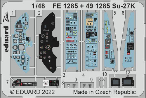 EDU491285 1/48 Eduard Su27K for MBS (Pre-Painted) 491285 MMD Squadron