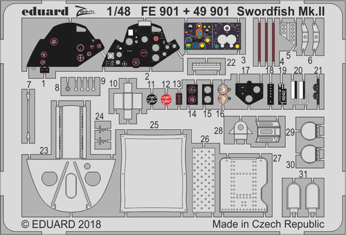 EDU49901 1/48 Eduard Swordfish Mk II for TAM (Pre-Painted) 49901 MMD Squadron