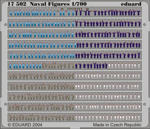 EDU17502 1/700 Eduard Navy Figures (Pre-Painted) 17502 MMD Squadron