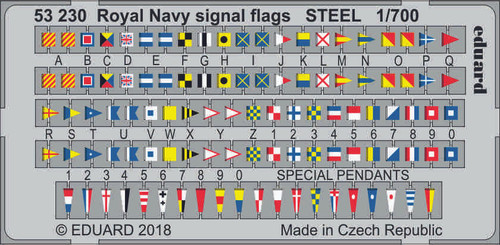EDU53230 1/700 Eduard Royal Navy Signal Flags Steel (Pre-Painted) 53230 MMD Squadron