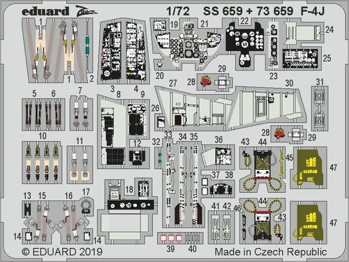 EDU73659 1/72 Eduard F-4J for Academy Pre-Painted MMD Squadron