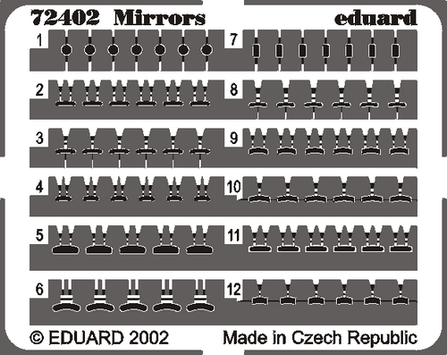 EDU72402 1/72 Eduard Mirrors  MMD Squadron