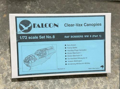 FAL72008 1/72 Falcon Canopies Set RAF Bombers World War II (part 1)  MMD Squadron