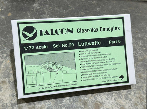 FAL72029 1/72 Falcon Canopies Set Luftwaffe World War II (part 6)  MMD Squadron