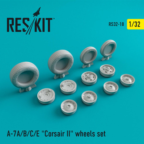 RES-RS32-0018 1/32 Reskit A-7 Corsair IIA/B/C/E wheels set MMD Squadron