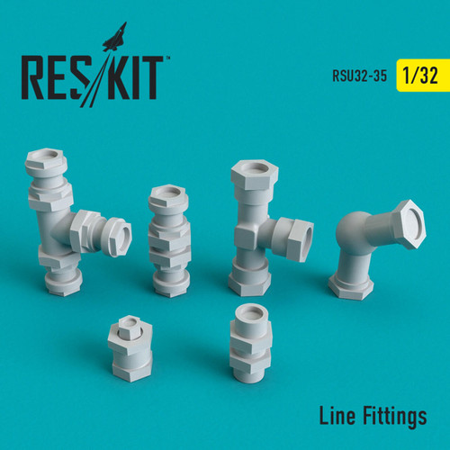 RES-RSU32-0035 1/32 Reskit Line Fittings 1/32 MMD Squadron