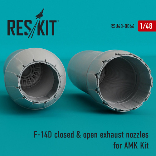 RES-RSU48-0066 1/48 Reskit F-14D closed and open exhaust nozzles for AMK Kit 1/48 MMD Squadron