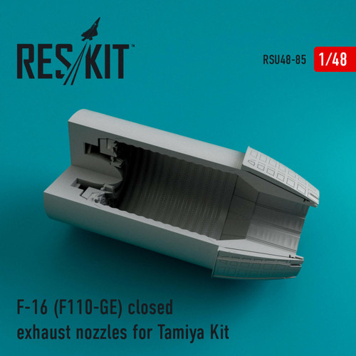 RES-RSU48-0085 1/48 Reskit F-16 F110-GE closed exhaust nozzles for Tamiya Kit 1/48 MMD Squadron