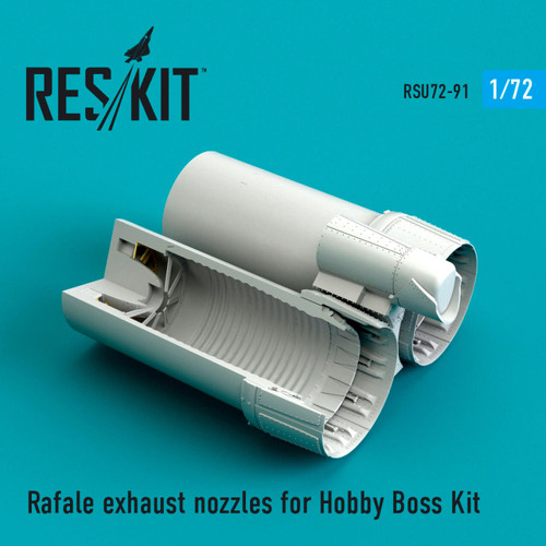 RES-RSU72-0091 1/72 Reskit Rafale exhaust nozzles for Hobby Boss Kit 1/72 MMD Squadron