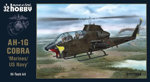 CMK-100-SH32086 1/32 Special Hobby AH-1G Cobra Marines/US Navy Hi-Tech Kit Plastic Model Kit MMD Squadron