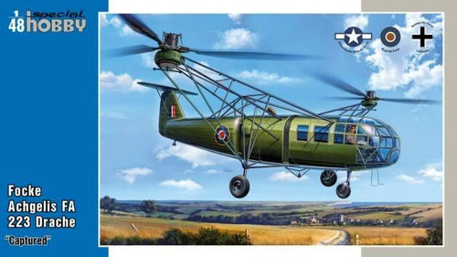 CMK-100-SH48201 1/48 Special Hobby Focke Achgelis FA 223 Drache Captured Plastic Model Kit MMD Squadron