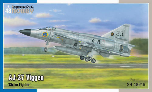 CMK-100-SH48216 1/48 Special Hobby AJ-37 Viggen Strike Fighter Plastic Model Kit MMD Squadron