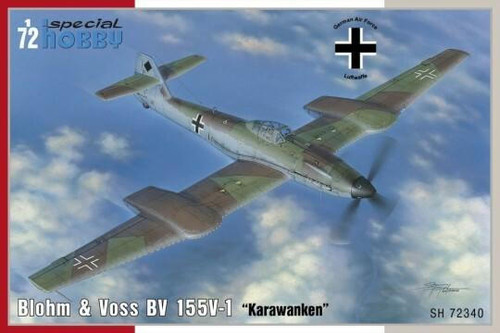 CMK-100-SH72340 1/72 Special Hobby Blohm and Voss BV 155V-1 Plastic Model Kit MMD Squadron