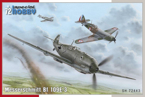CMK-100-SH72443 1/72 Special Hobby Messerschmitt Bf 109E-3 Plastic Model Kit MMD Squadron