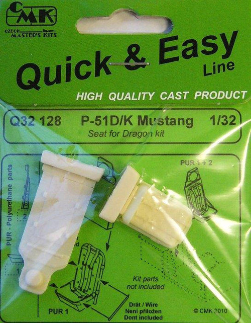 CMK-129-Q32128 1/32 CMK P-51D/K Seats for DRAG Resin MMD Squadron