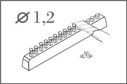 CMK-129-001 1/35 CMK Button - head rivet calibre 1.2 mm 60 pcs Resin Model Kit MMD Squadron