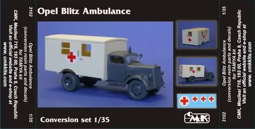 CMK-129-3102 1/35 CMK Opel Blitz Ambulance convset for TAM 1/35 Resin MMD Squadron