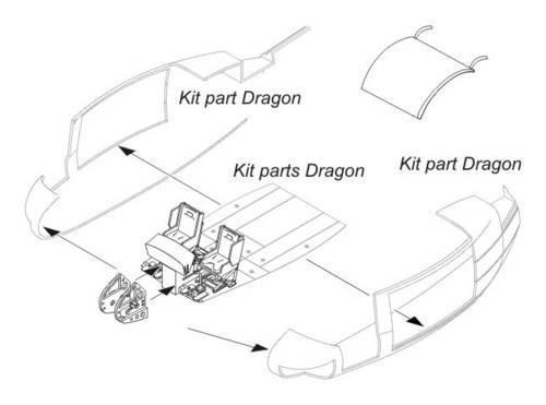 CMK-129-6007 1/35 CMK UH-1D - Nose Luggage Compartment for Drag 1/35 Resin MMD Squadron