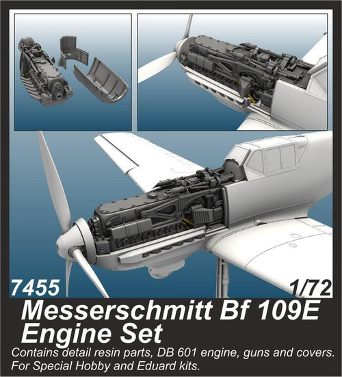 CMK-129-7455 1/72 CMK Messerschmitt Bf 109E Engine Resin MMD Squadron