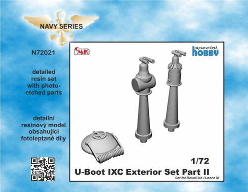 CMK-129-N72021 1/72 CMK U-Boot IX Exterior Set Part II for Revell kit Resin MMD Squadron