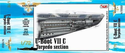 CMK-129-N72002 1/72 CMK U-Boot VII Torpedo section for REV Resin MMD Squadron