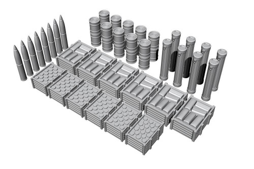 CMK-129-N72028 1/72 CMK U-Boot VII-IX Ammo and Food Supplies for Revell kit Resin MMD Squadron