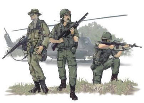 CMK-129-F72111 1/72 CMK US Airborne Vietnam war 3 fig Resin Figure Model Kit MMD Squadron