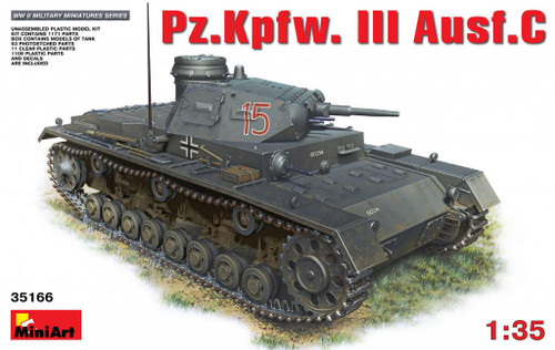 MIN35166 1/35 Miniart Panzer PzKpfwIII Ausf C MMD Squadron