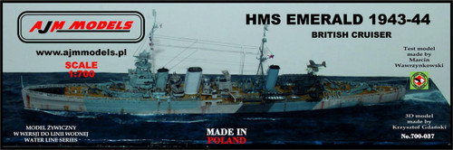 AJM700037 1/700 AJM Models Scale HMS Emerald 1943-44  MMD Squadron