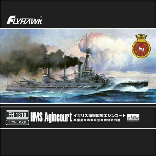 FLH1310 1/700 Flyhawk Models HMS Agincourt Plastic Model Kit  MMD Squadron