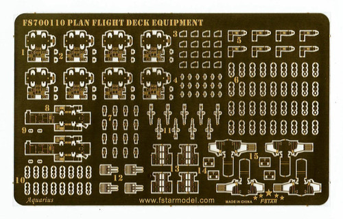 FS-700110 Five Star Models 1/700 Scale Plan Flight Deck Vehicle & Equipment  MMD Squadron