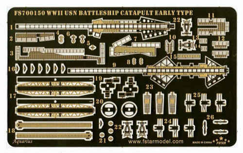 FS700150 1/700 Five Star USN Catapult for Battleship (Early Type)  MMD Squadron