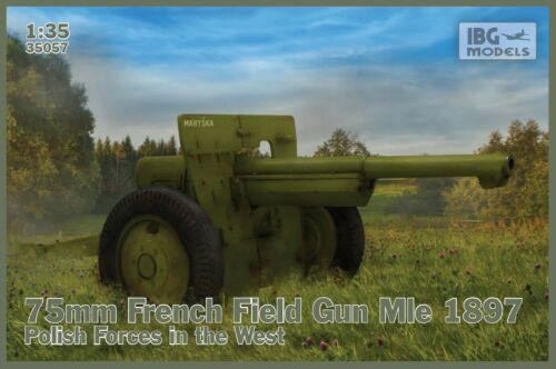 IBG35057 1/35 IBG 75Mm French Field Gun Mle 1897 Polish Forces In The West  MMD Squadron