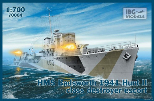 IBG70004 1/700 IBG HMS Badsworth 1941 Hunt II Class Destroyer Escort  MMD Squadron