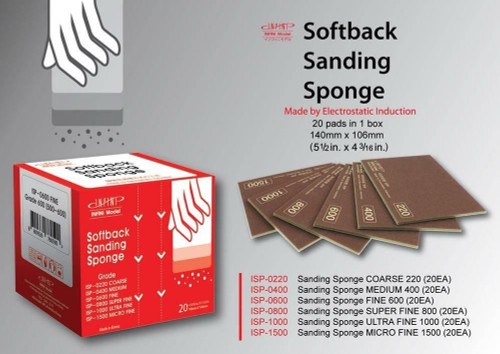 ISP-1000 Infini Models Sanding Sponge ULTRA FINE 1000 (20EA)  MMD Squadron